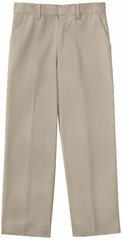 CFj Wear ~ Big Boy’s Uniform Flat Front Pants Khaki