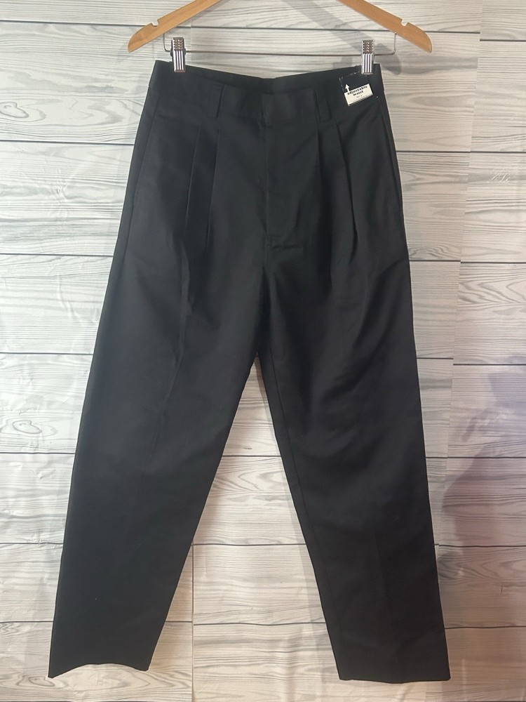 NWT Boy’s French Toast Adj Waist Relaxed Uniform Pants Black Size 14 16 j373