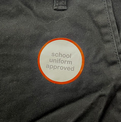 WONDER NATION Black Flat Front School Approved Uniform Shorts Boys Size 16 Husky