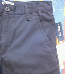 OLD NAVY Boy’s School Uniform 100% Cotton Bermuda Shorts, Navy Blue, Size 16 NEW