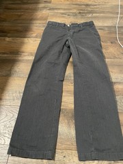 Gap kids gray stretch waist uniform pants size 10