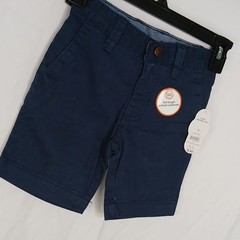 Wonder Nation Stretch Adjustable Waist School Uniform Shorts Blue Size 4
