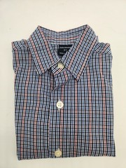 NWOT-Nautica Toddler Boys Plaid Button Down Dress Shirt Long Sleeve Size 3T