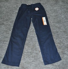 Boys Navy Blue School Uniform Pants Size 6-7/ 7s Lot Of 2 Adjustable Waist