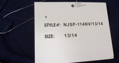 NEW DESIGNER APPROVED SCHOOL UNIFORM STRETCH DARK BLUE PANTS YOUTH SIZE 13/14