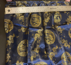 Traditional Asian Outfit Child Size 10 Shirt Pants Navy Blue with Dragons NWT