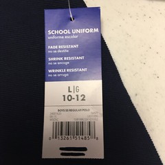 George Boys Shirt Size Large 10-12 Navy School Uniform NWT