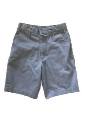 Boy’s Award School Uniform Gray Shorts Flat Front Size 12 Regular Cotton Blend