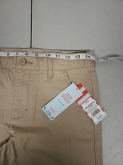 Cat & Jack Boys School Uniform Khaki Shorts Beige Stretch Sz 12 Husky NWT