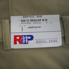 Boys Khaki Pirma Press Adjustable Waist Uniform Shorts Size 10