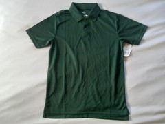 Wonder Nation School Uniform Pique Polo Shirt Boys Size L Green Short Sleeve