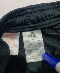 Adidas Original Junior Track Pants Black 9-10Y UK US S 140cm Zip Ankle Unisex