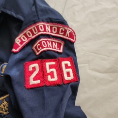 Official Boy Scouts of America Shirt Uniform Button Front patches Size 10