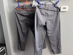 Lands End Boys Gray Pants Size 20 Adjustable Waist School Uniform Lot Of 2