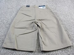 Nautica Shorts Unisex 16 Khaki Adjustable Waist with Stretch School Uniform NWT