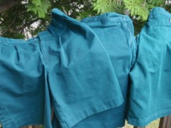 LOT OF 5 FLYNN & O’HARA BOY’S KID’S SCHOOL UNIFORM GREEN SHORTS SIZE 12 REGULAR