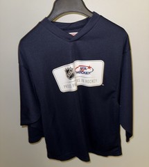 Youth USA Hockey Practice Jersey Proud Partners of NHL Junior-Medium Navy Blue