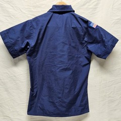 Boy Scouts of America Uniform Shirt Boys Youth Large Navy Blue Short Sleeve BSA