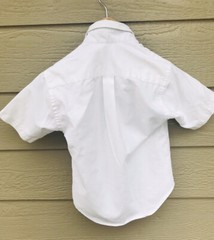 Tom Sawyer Elderwear Boys Size 6 White Short Sleeve School Uniform Shirt Top