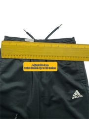 Adidas Original Junior Track Pants Black 9-10Y UK US S 140cm Zip Ankle Unisex