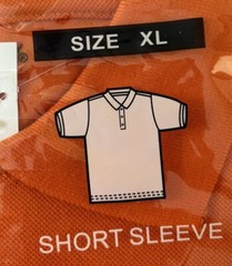 AUTHENTIC GALAXY UNIFORM SHORT SLEEVE SHIRT SIZE XL ORANGE NEW IN PACKAGE