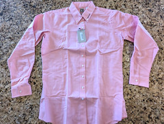 Classberry Kids Uniform long sleeve button up shirt Pink size 22