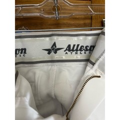 NWOT Alleson Athletic boys pants white/scarlet Size XS