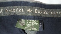 Official Boy Scouts Of America Green Canvas Cargo Uniform Shorts Youth Size 10