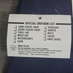 Vintage Boy Scouts of America BSA CUB Uniform Blue Pants Size 16 Waist 28 28×34