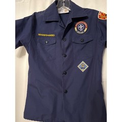 Boy Scouts of America Uniform Shirt Patches Youth Medium With Iron On Patches
