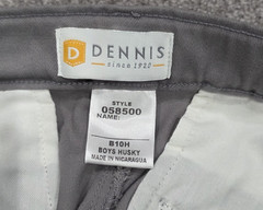 Lot of 2 – Dennis Boys School Uniform Shorts Khaki & Gray – Size 10Husky