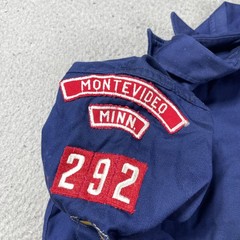 Vintage Boy Scouts Of America Shirt Boys 12 Blue Cub Scouts Uniform Patches