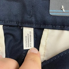 Nautica School Uniform Pants Boys Size 12 Husky Navy Adjustable Waist Stretch
