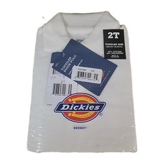 Dickies KS234WH Toddler Polo 2T White Short Sleeve Uniform School