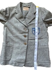 VTG School Blazer Uniform Daniel Neal Grammar Gray WOOL Hogwarts Style