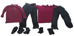 Boys school uniform shirts and pants size 6-7