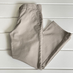 Chaps Boy’s Approved Uniform Tan Flat Front Khaki Chino Pants Size 10Husky