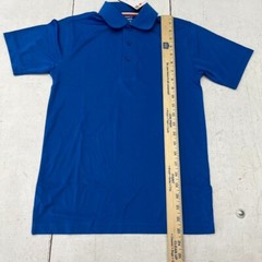 French Toast Royal Blue Short Sleeve Uniform Polo Shirt Boys Size Large NEW