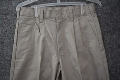 Dickies School Wear Boy 16 RG Pleated Front Gray Pant 27×31 Straight Leg Uniform