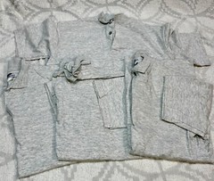 Lot Of 4 Cobmex Heather Gray Polo Shirt Official School Wear Uniform Work Sz XL