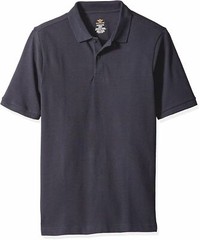Dockers Little Boys’ Uniform Short Sleeve Pique Polo, Navy, MediuM (5)