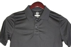 Boys Wonder Nation School Uniform Short Sleeve Performance Polo 4-Pk Black Large