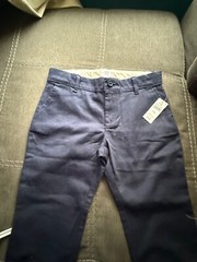 NWT blue navy school uniform pants shorts lot adjustable waist 6 pieces