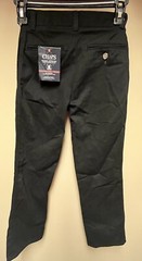 Chaps Boys School Uniform Size 10 Slim Black Dress Pants Pant NEW W/tag