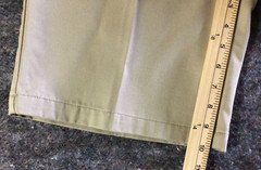 Land’s End School Uniform Shorts Boys Size 14 H Beige Tan Flat Front
