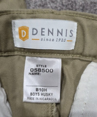Lot of 2 – Dennis Boys School Uniform Shorts Khaki & Gray – Size 10Husky