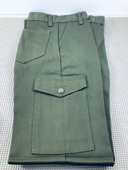 NWT BSA Boy Scouts Youth 8 Slim/21.5W Uniform Pants Olive Green Unhemmed Leg