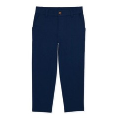 Wonder Nation Boys School Uniform Flat Front Twill Pants 10 Navy