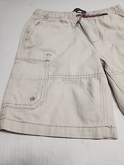 Kids Shorts US Polo Assn Size 10/12 Flat Front Cotton Light Beige