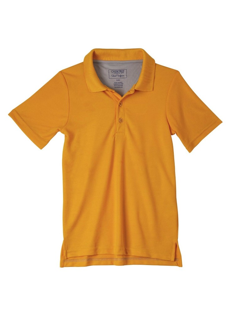 Cherokee Boys School Uniform Short Sleeve Performance Polo Shirt